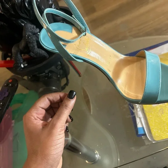 Christian Louboutin Aqua Heels - Picture 8 of 13
